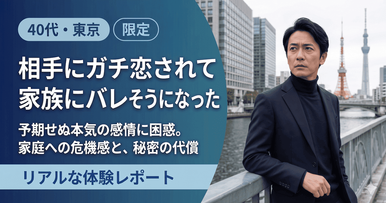 パパ活体験談｜相手にガチ恋されて家族にバレそうになった（40代・東京）