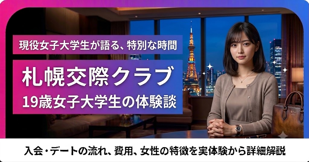 19歳女子大学生の札幌交際クラブ体験談