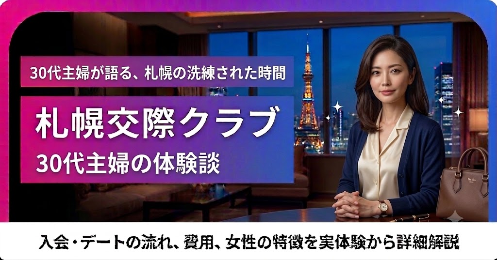 20代社会人女性の札幌交際クラブ体験談