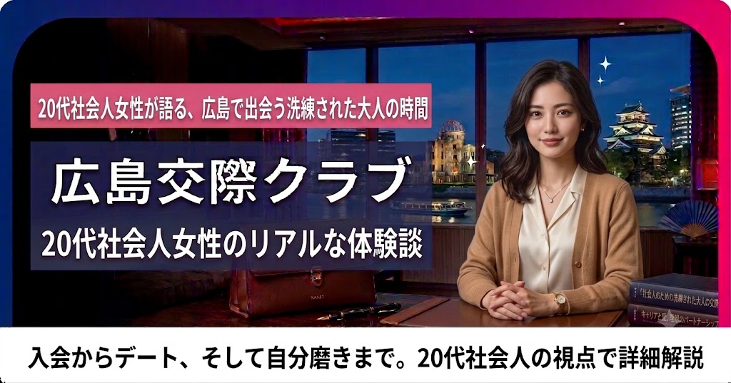 20代社会人女性の広島交際クラブ体験談