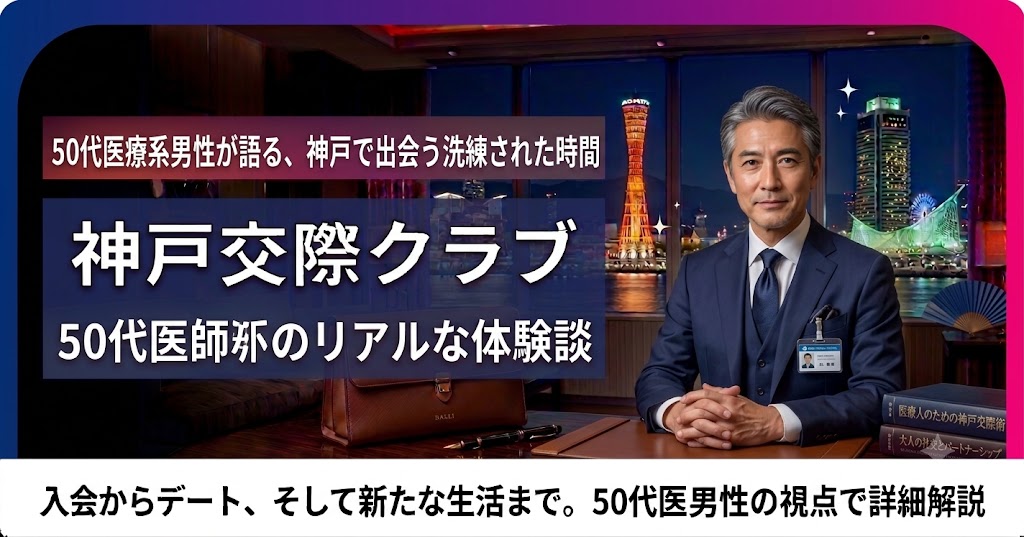 50代医療系男性の神戸交際クラブ体験談