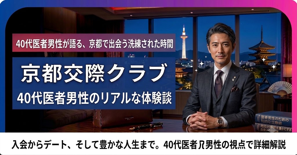 40代医者男性の京都交際クラブ体験談