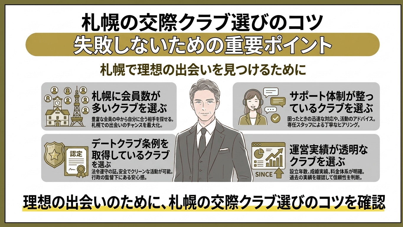札幌の交際クラブ選びのコツ