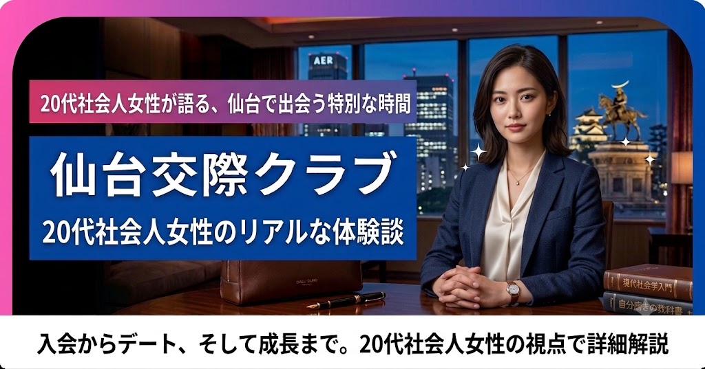 20代社会人女性の仙台交際クラブ体験談