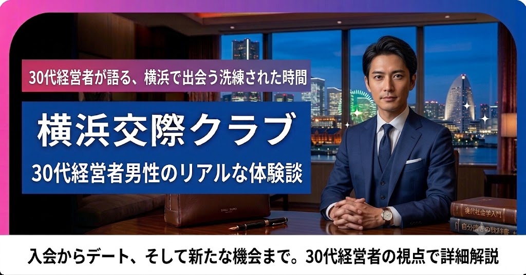 30代経営者男性の横浜交際クラブ体験談