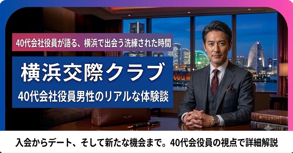 40代会社役員男性の横浜交際クラブ体験談