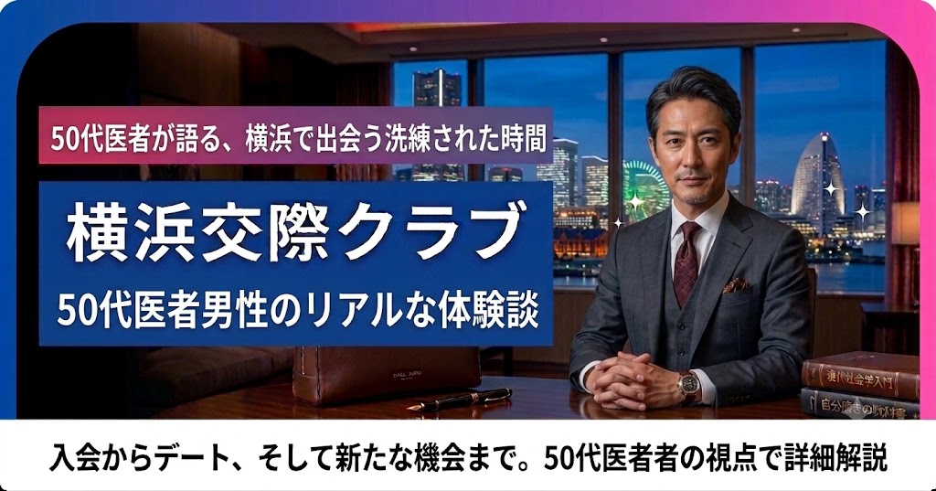 50代医者男性の横浜交際クラブ体験談