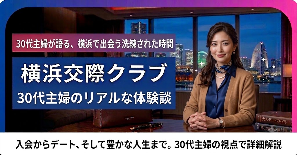 30代主婦の横浜交際クラブ体験談