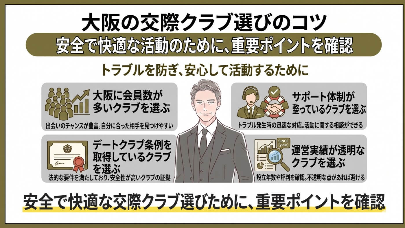 大阪の交際クラブ選びのコツ