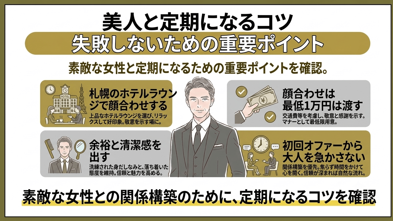 福岡の交際クラブで成功するコツ｜【男性向け】美人と定期になるコツ