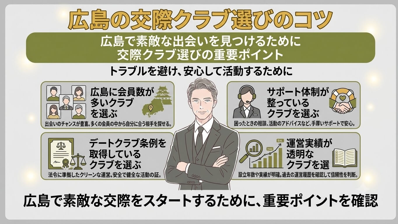 広島の交際クラブ選びのコツ