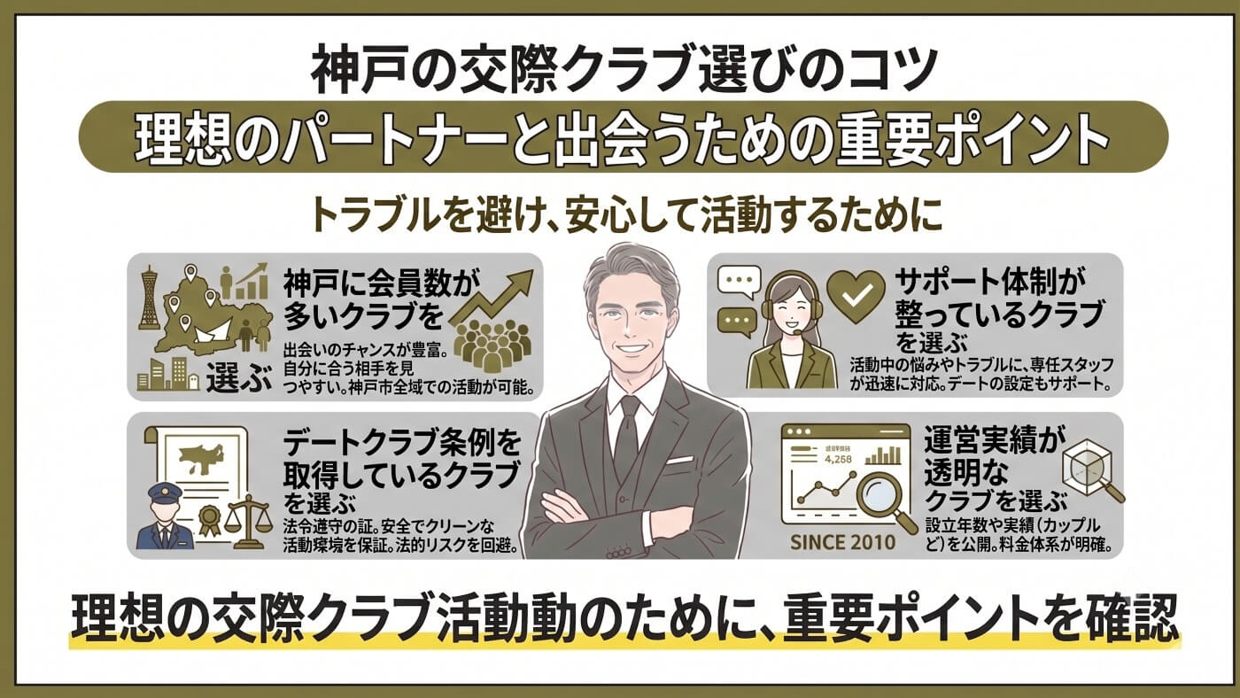 神戸の交際クラブ選びのコツ